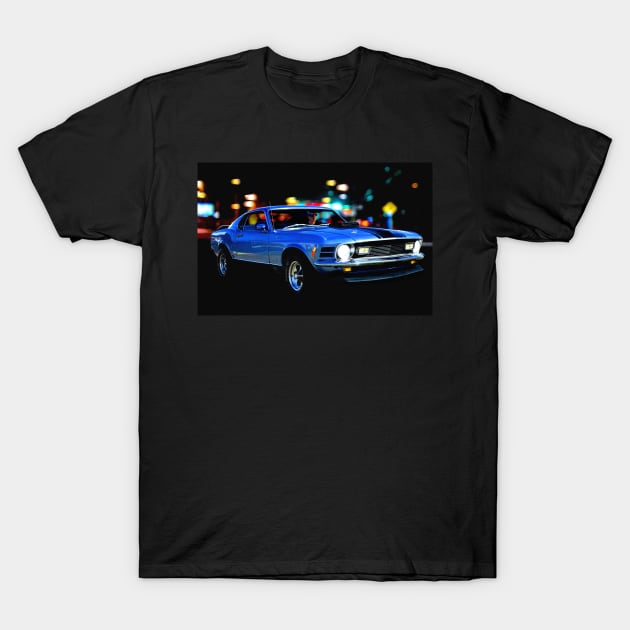 1970 Mach 1 Mustang T-Shirt by Burtney